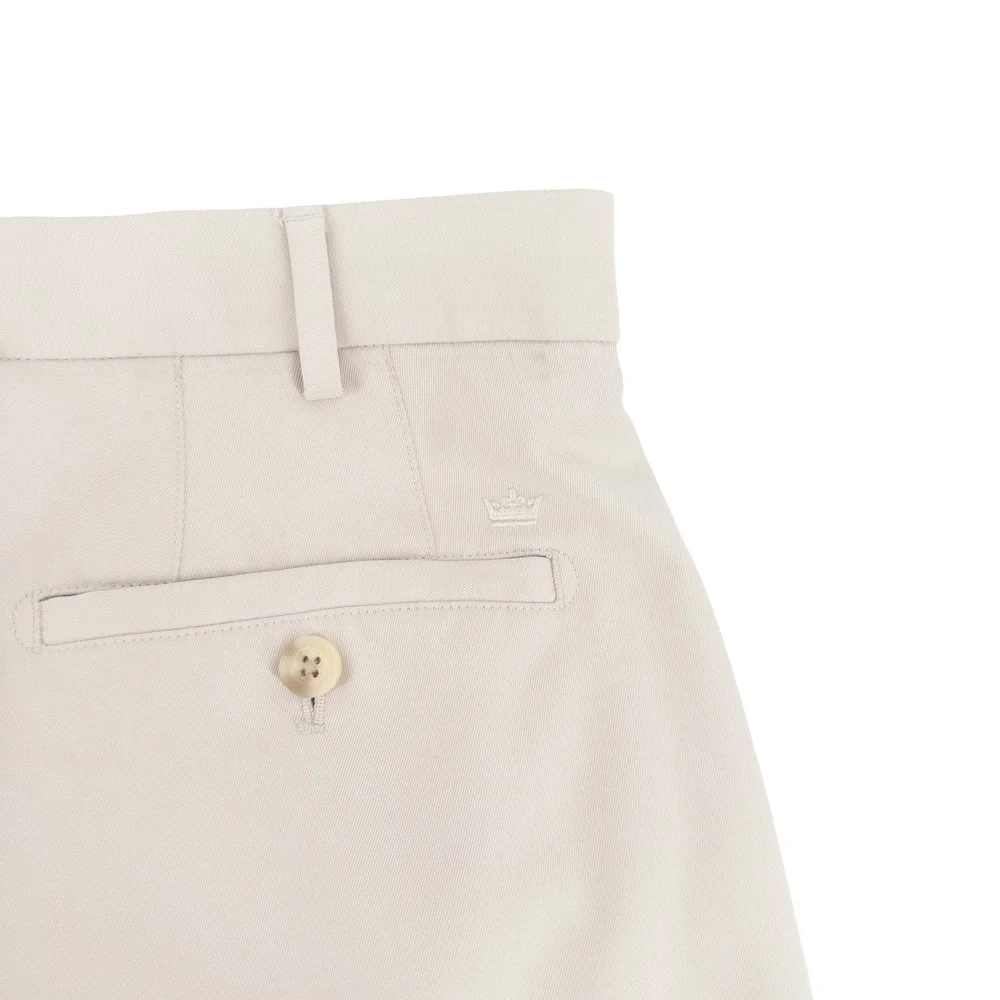 Peter Millar Mens 36 Salem Performance Shorts Beige Tan Wicking Golf Preppy